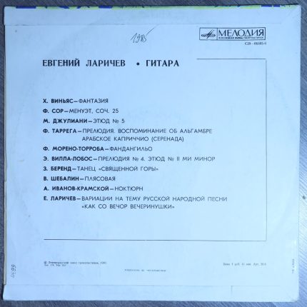 Евгений Ларичев - гитара