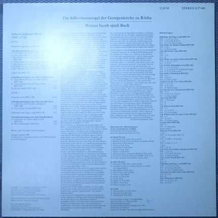 Bach, Werner Jacob – Die Silbermannorgel der Georgenkirche zu Rötha