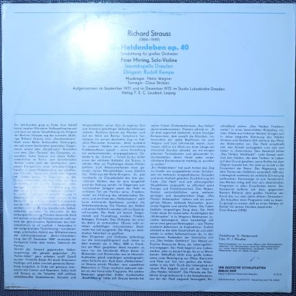 Richard Strauss, Staatskapelle Dresden, Rudolf Kempe – Ein heldenleben