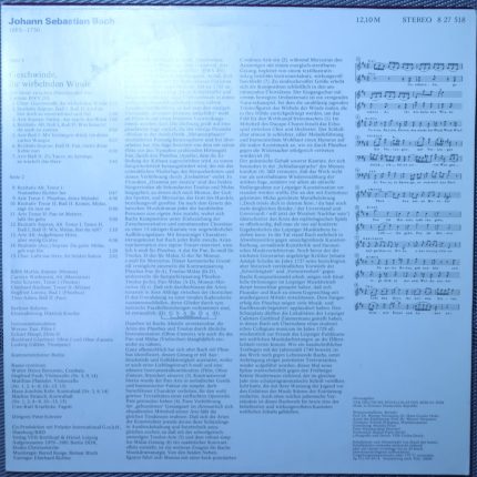 Bach – Geschwinde, ihr wirbelnden Winde (Der Streit zwischen Phoebus und Pan) кантата BWV 201