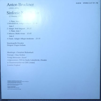 Anton Bruckner, Staatskapelle Dresden, Eugen Jochum – Sinfonie Nr. 5 b-dur